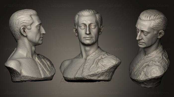 Busts and heads antique and historical (BUSTA_0455) 3D model for CNC machine